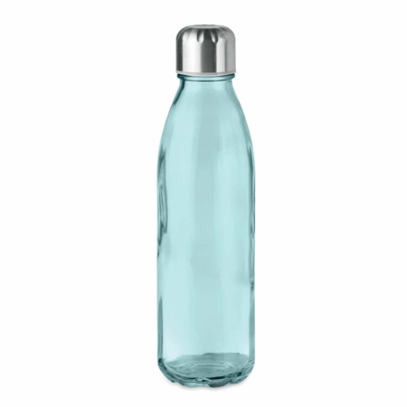Butelka ze szkła 650 ml Aspen, przezroczysty niebieski