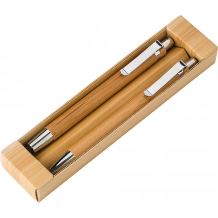 Długopis touch pen i ołówek mechaniczny wykonane z bambusu