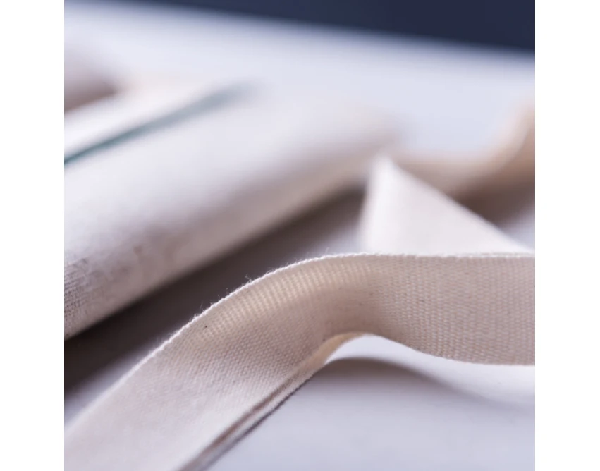 Eco zestaw szkolny z logo: juta, bawełna, neutralny piórnik