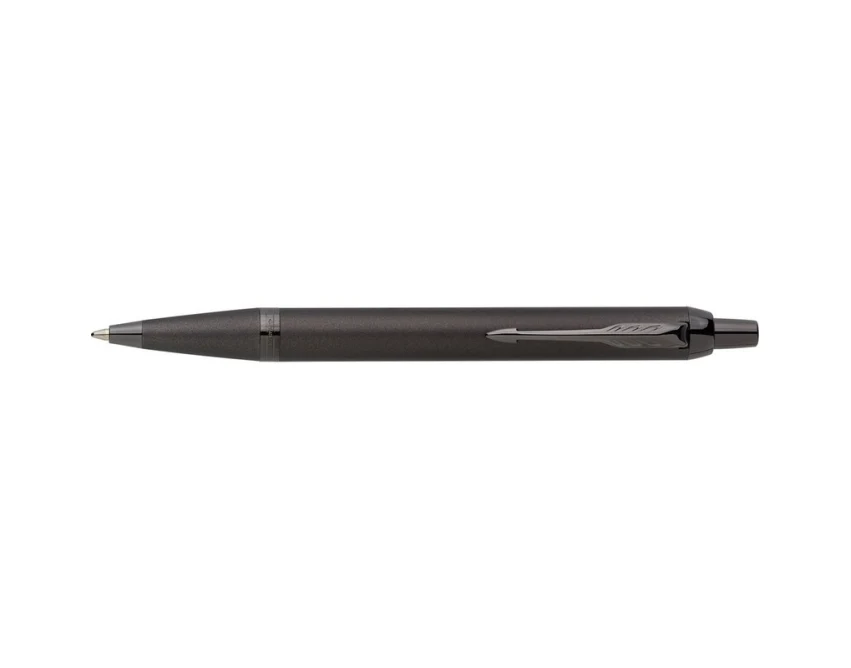 Parker IM Monochrome PVD grafitowy z grawerem logo