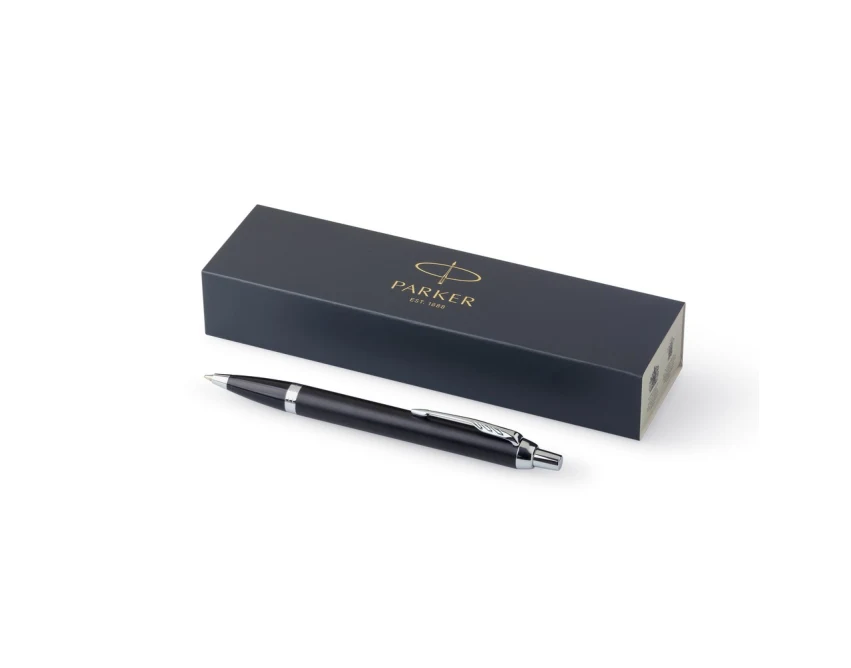 Długopis Parker IM czarny matowy z grawerem logo