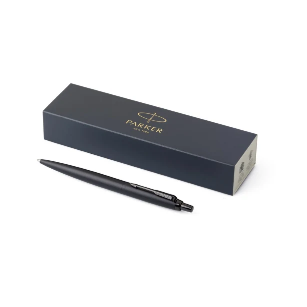 Czarny długopis Parker Jotter XL z grawerem i logo firmy