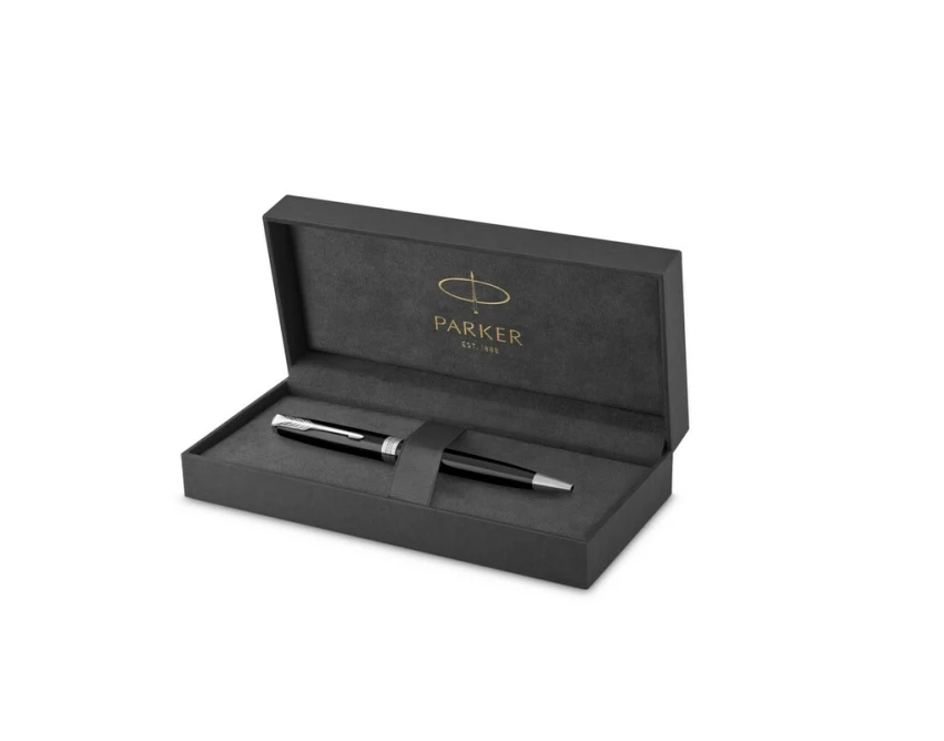 Czarny długopis Parker Sonnet z grawerem w pudełku