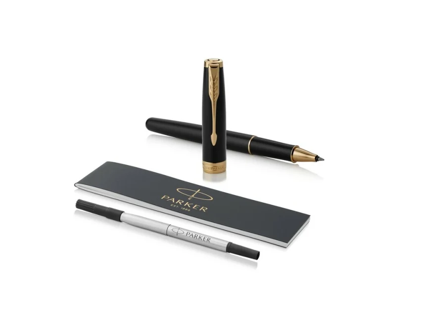 Pióro kulkowe Parker Sonnet czarne z grawerem, metal