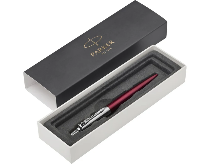 Fioletowy długopis Parker Jotter Core z grawerem logo