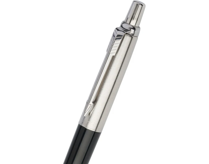 Parker Jotter czarny metalowy z grawerem logo w pudełku