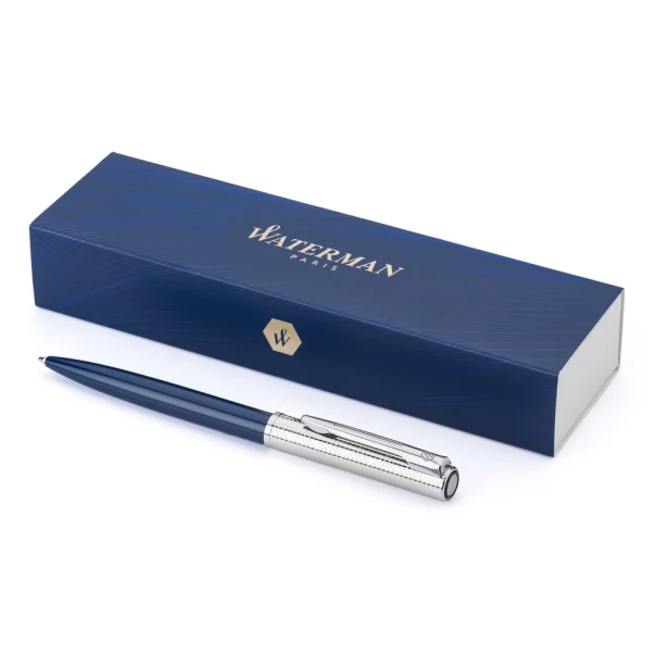 Waterman Allure Deluxe niebieski z grawerem – stalowy długopis
