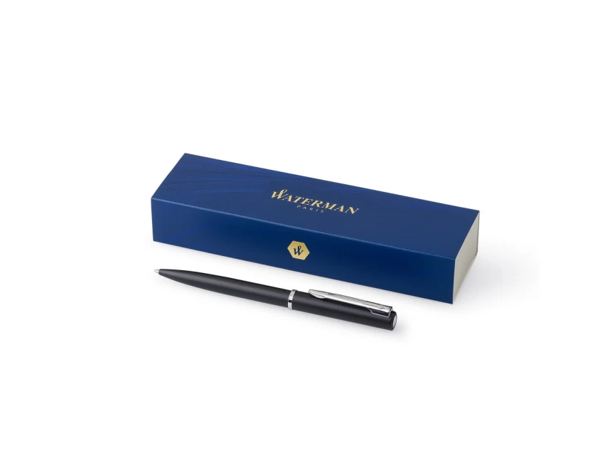 Czarny długopis Waterman Graduate z grawerem w pudełku