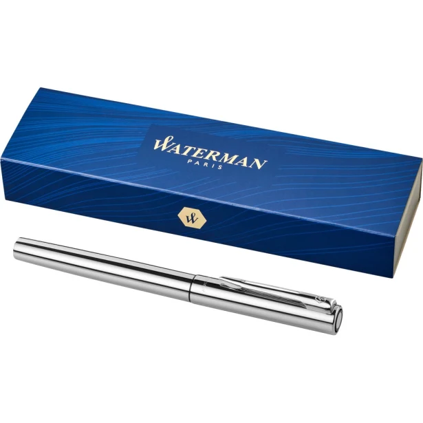 Srebrne pióro kulkowe Waterman Graduate z grawerem logo