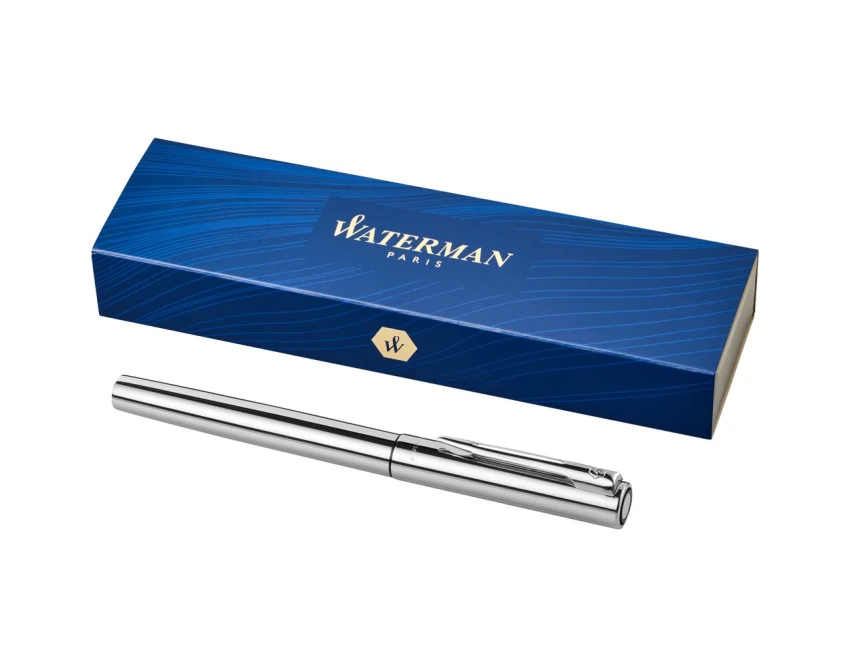 Srebrne pióro kulkowe Waterman Graduate z grawerem logo