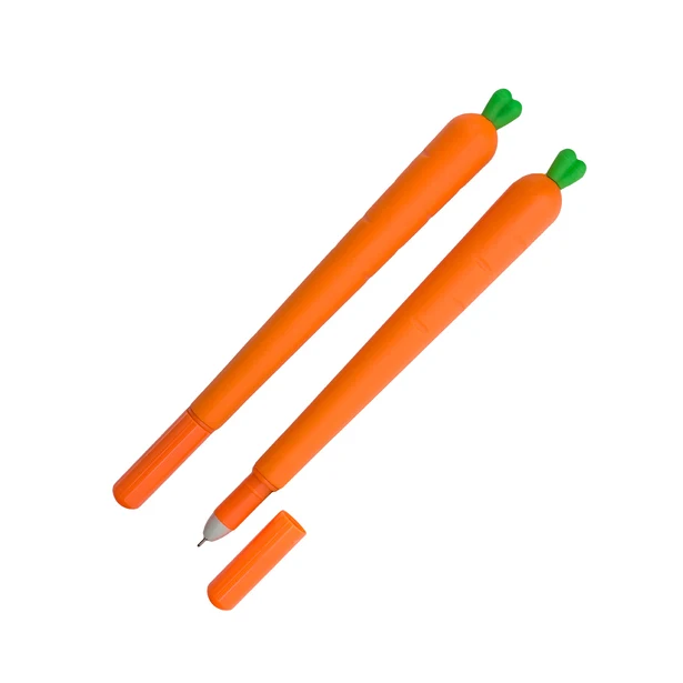 Długopis żelowy marchewka pomarańczowy z logo TPR