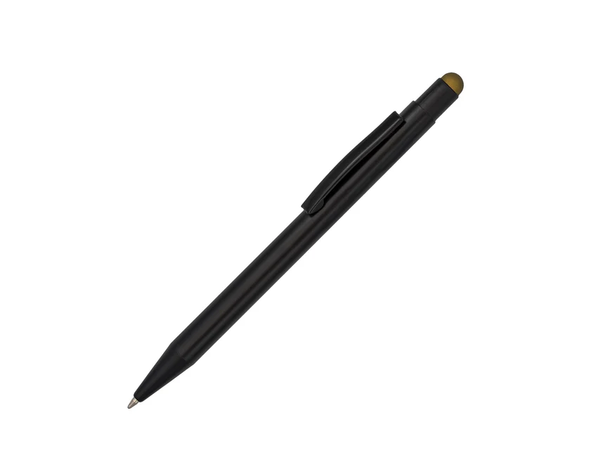 Długopis Shinery złoty z grawerem logo i stylusem