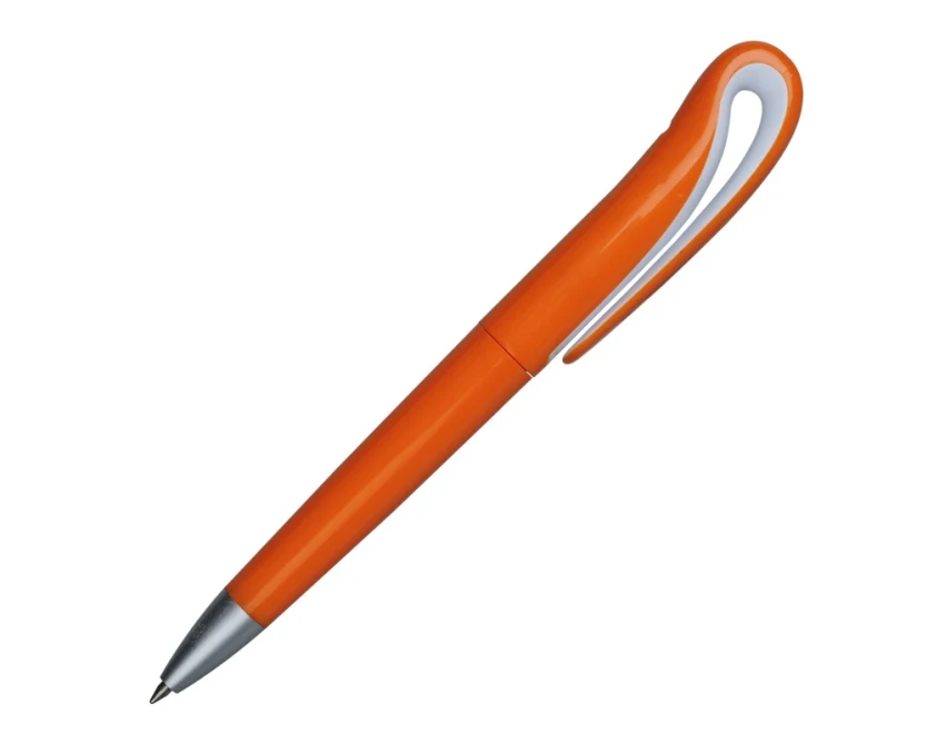 Długopis plastikowy Cisne pomarańczowy z nadrukiem logo