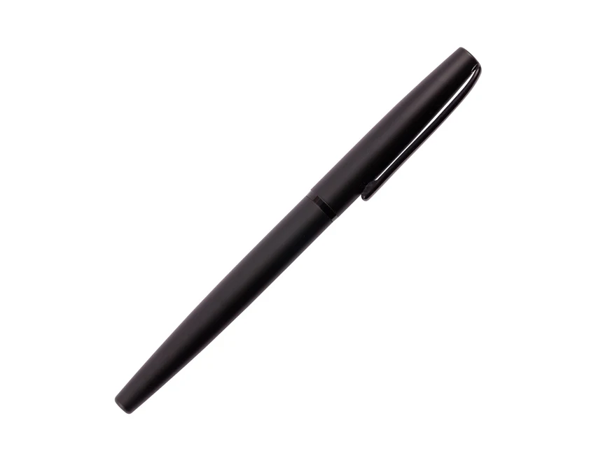 San Juan czarny zestaw piśmienniczy z grawerem logo firmy