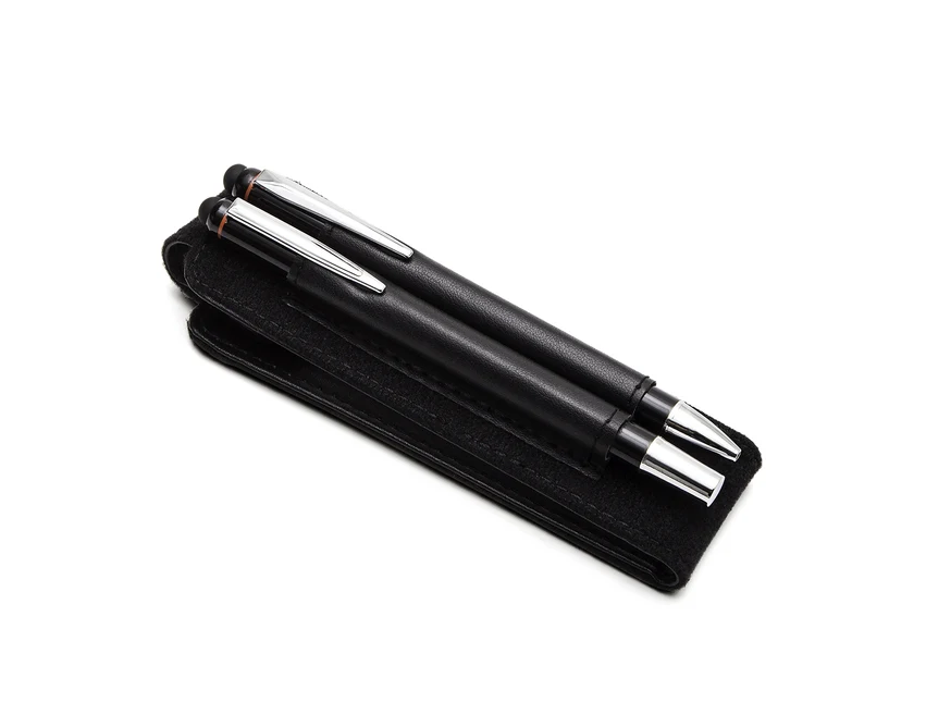 Czerwony zestaw Curitiba: pióro kulkowe i długopis z etui