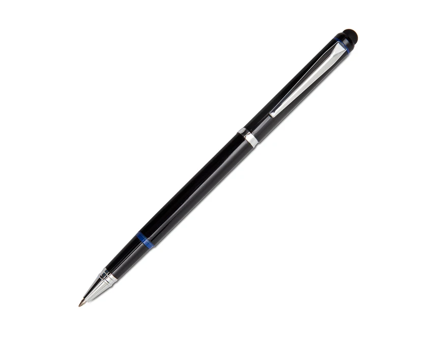 Niebieski zestaw piśmienniczy Curitiba z grawerem logo