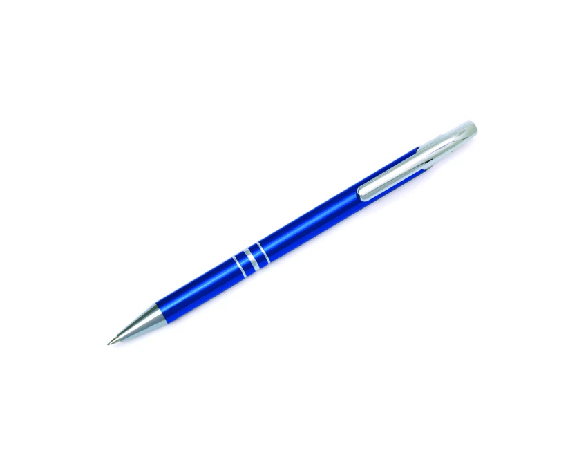 Niebieski zestaw piśmienniczy Campinas z grawerem logo