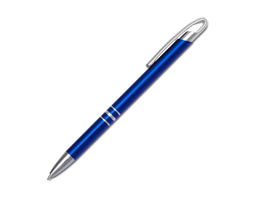 Niebieski zestaw piśmienniczy Campinas z grawerem logo