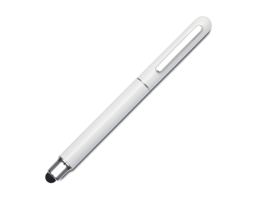 Fortaleza biały zestaw piśmienniczy z logo w etui