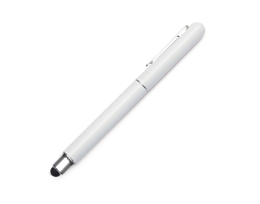 Fortaleza biały zestaw piśmienniczy z logo w etui