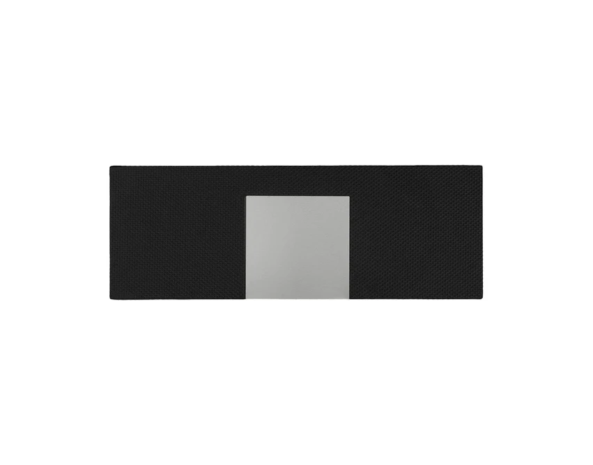 Czarny zestaw piśmienniczy Sandglass z logo w etui