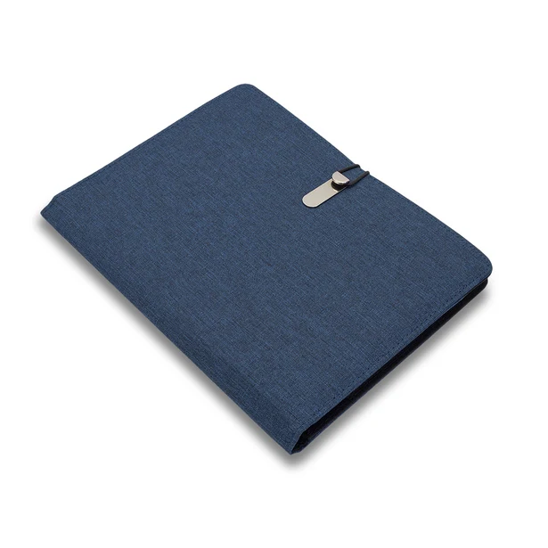 Granatowy organizer RPET Victoris A5 z logo – notes premium