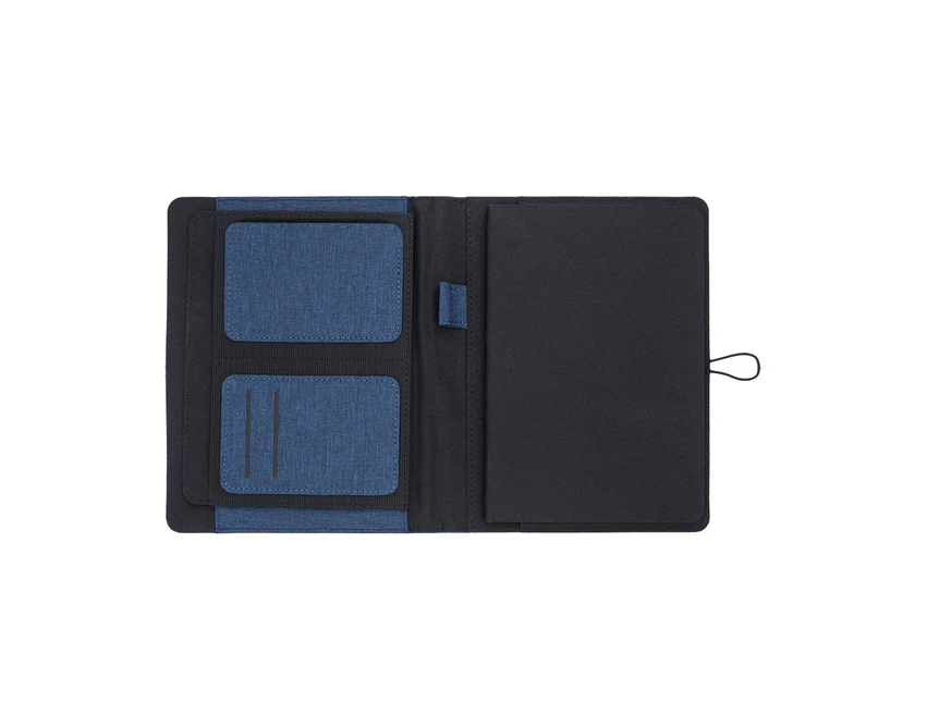 Granatowy organizer RPET Victoris A5 z logo – notes premium