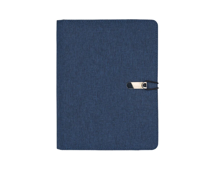 Granatowy organizer RPET Victoris A5 z logo – notes premium