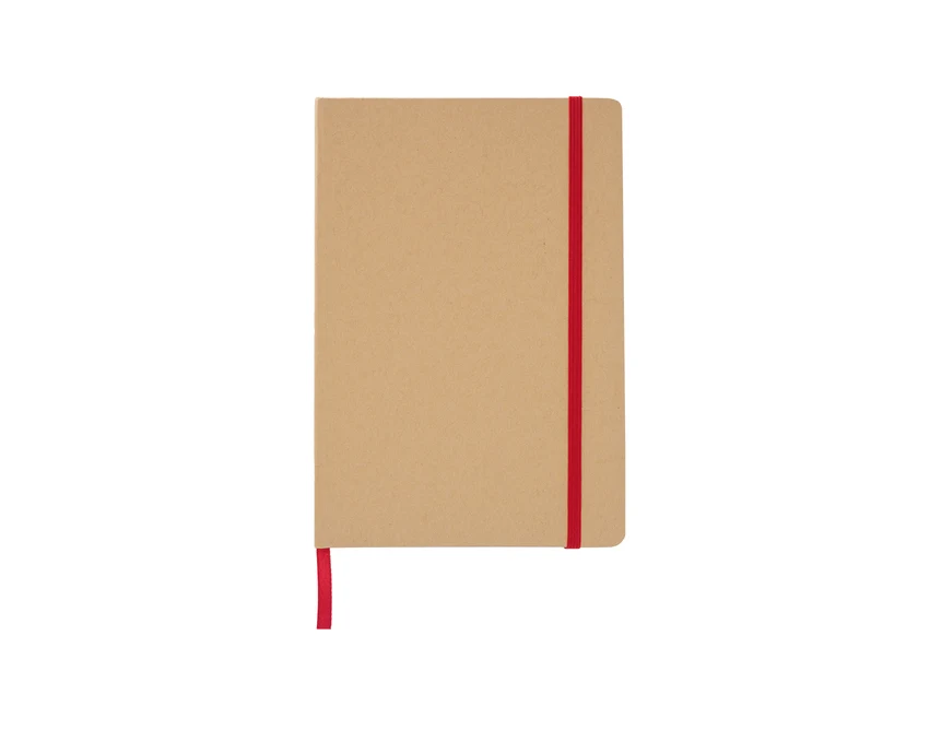 Notes firmowy A5 Simply czerwony, twarda oprawa, 80 kartek