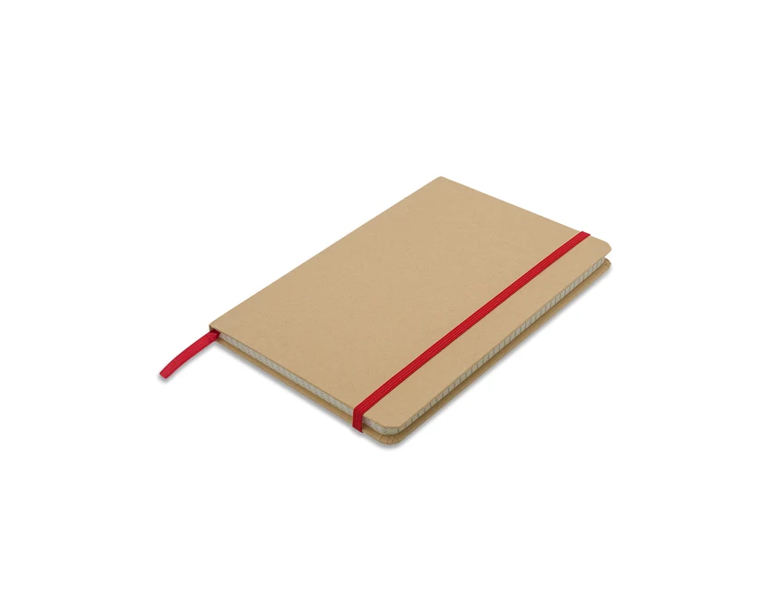 Notes firmowy A5 Simply czerwony, twarda oprawa, 80 kartek