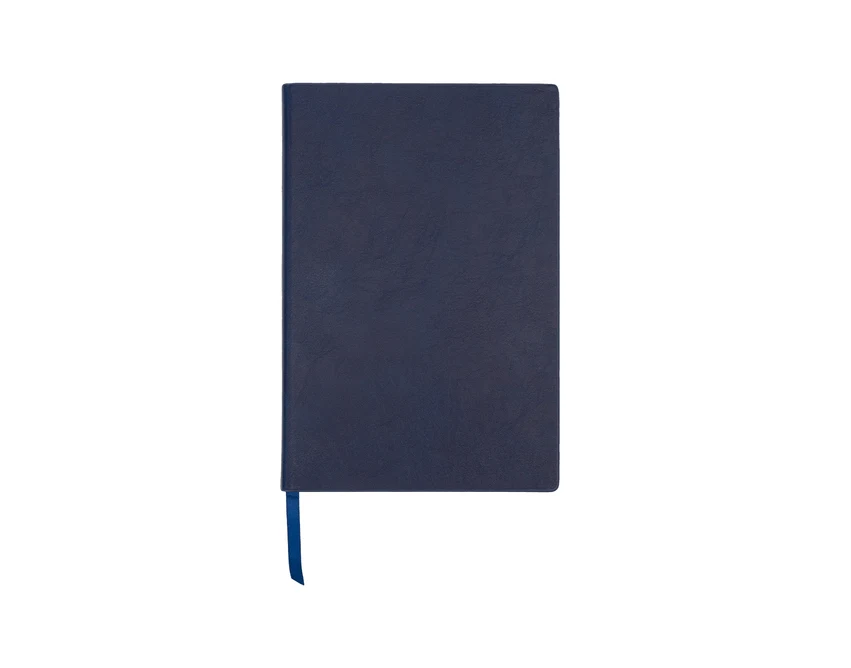 Notatnik Vista A5 granatowy z logo, twarda oprawa PU