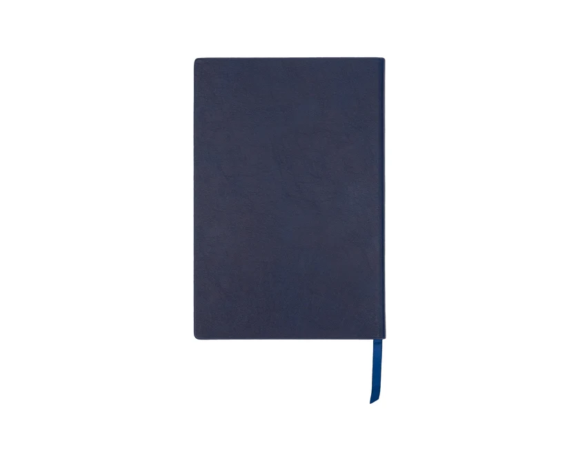 Notatnik Vista A5 granatowy z logo, twarda oprawa PU