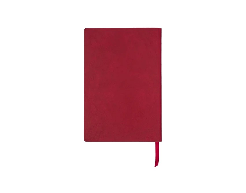 Czerwony notatnik Vista A5 z logo, twarda okładka, 120 kartek