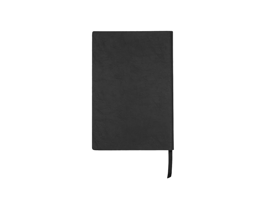 Notes Vista A5 czarny, twarda oprawa PU, 120 stron z logo