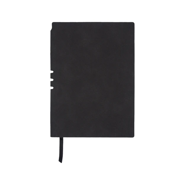 Czarny notes firmowy Nest z logo, miękka okładka, 120 kartek