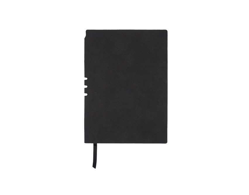 Czarny notes firmowy Nest z logo, miękka okładka, 120 kartek