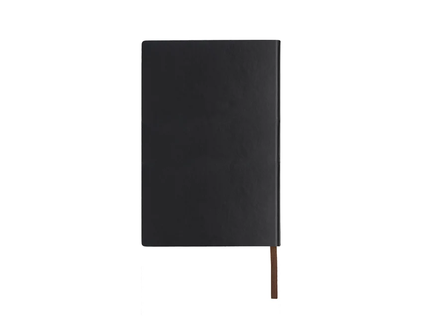 Notes firmowy A5 czarny z logo, twarda oprawa, 120 kartek