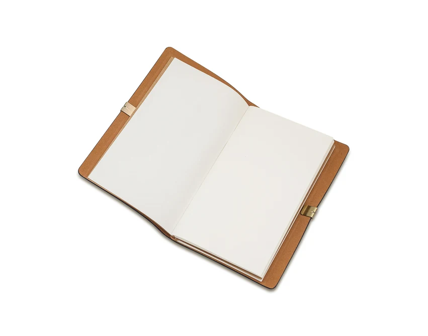 Czarny notes retro Viaje z logo, wymienne wkłady, okładka PU