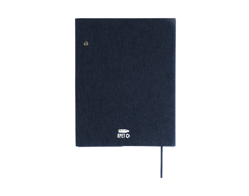 Granatowy notes bambusowy A5 Nestor z logo firmy