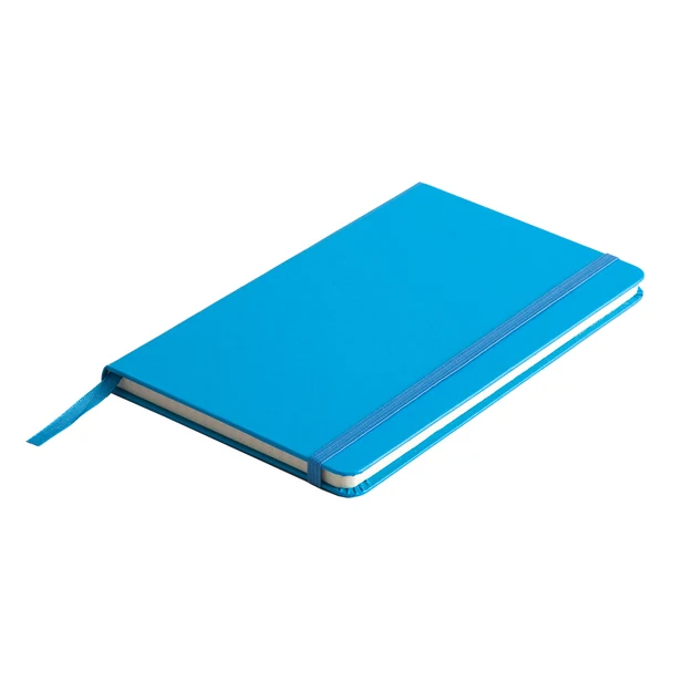 Notes książkowy jasnoniebieski A5 z logo, twarda oprawa