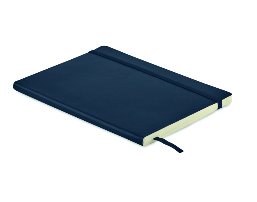 Notes A5 Breta w miękkiej oprawie francuski granat z logo