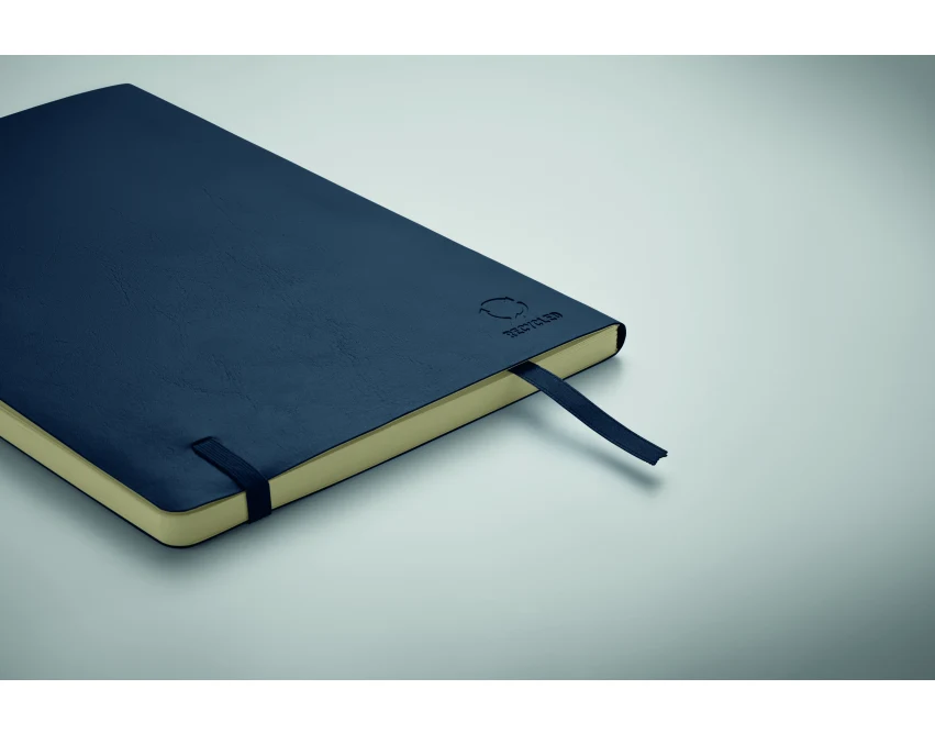 Notes A5 Breta w miękkiej oprawie francuski granat z logo