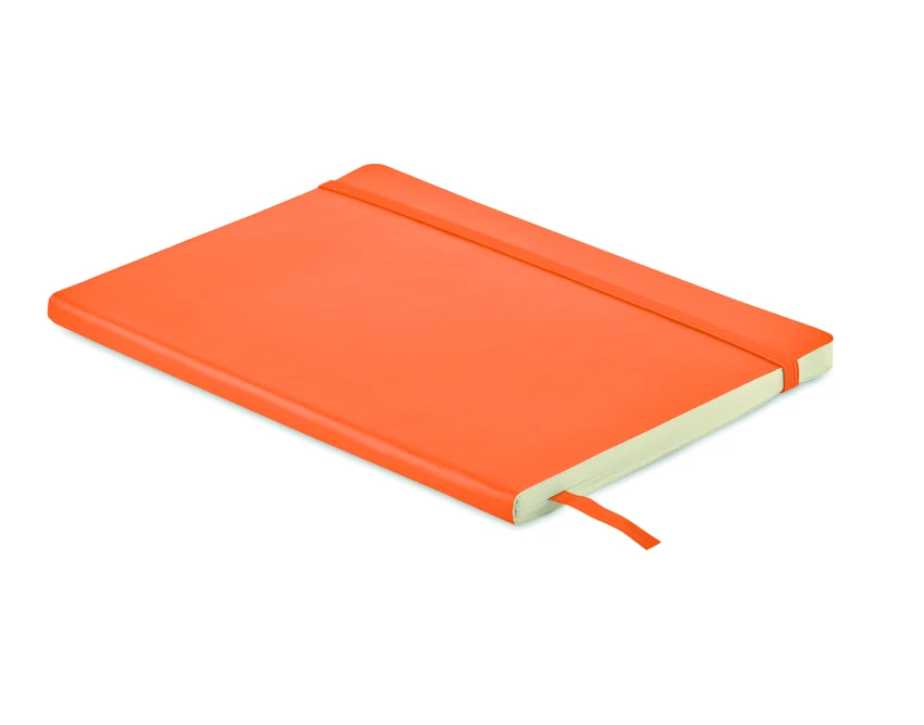 Notes A5 z logo miękka okładka PU pomarańczowy FSC