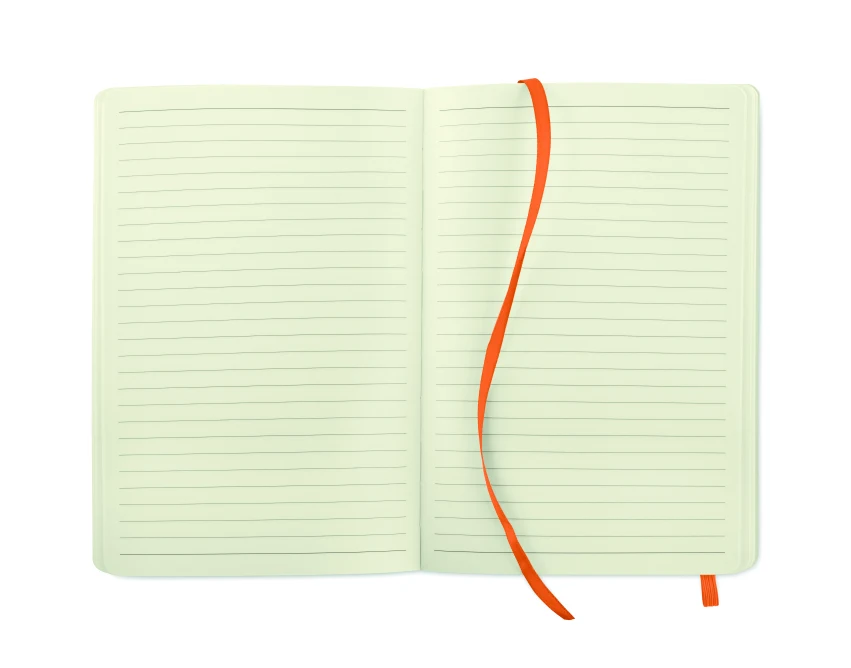 Notes A5 z logo miękka okładka PU pomarańczowy FSC