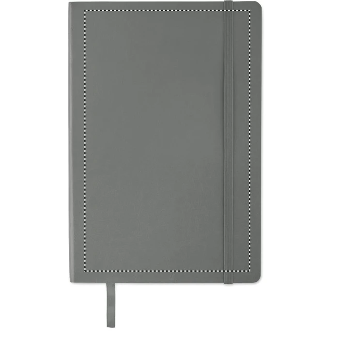 Schemat znakowania dla Termotransfer odblaskowy - TR na gadżecie: Notes A5 kamienny szary z recyklingu z logo