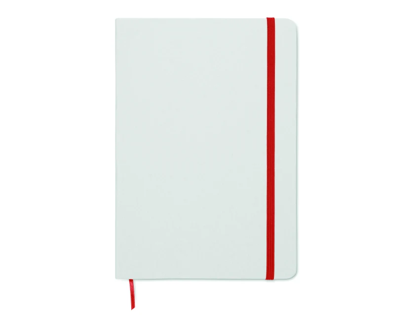 Notes ekologiczny A5 z gumką, biała okładka