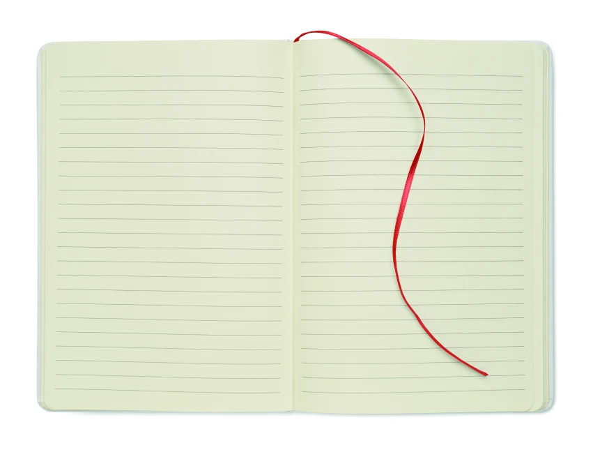 Notes ekologiczny A5 z gumką, biała okładka