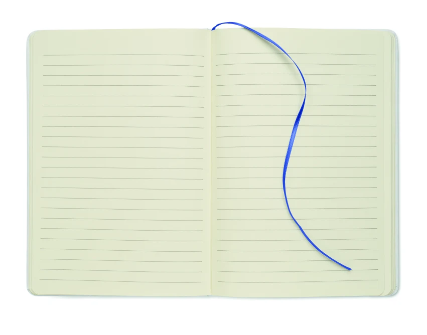 Notes reklamowy A5 z recyklingu, biała okładka