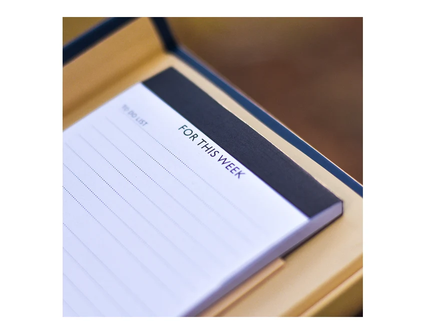 Granatowy zestaw planner i notes Kampa z długopisem