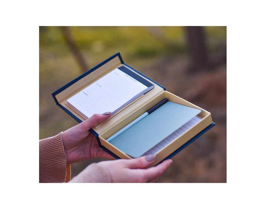 Granatowy zestaw planner i notes Kampa z długopisem